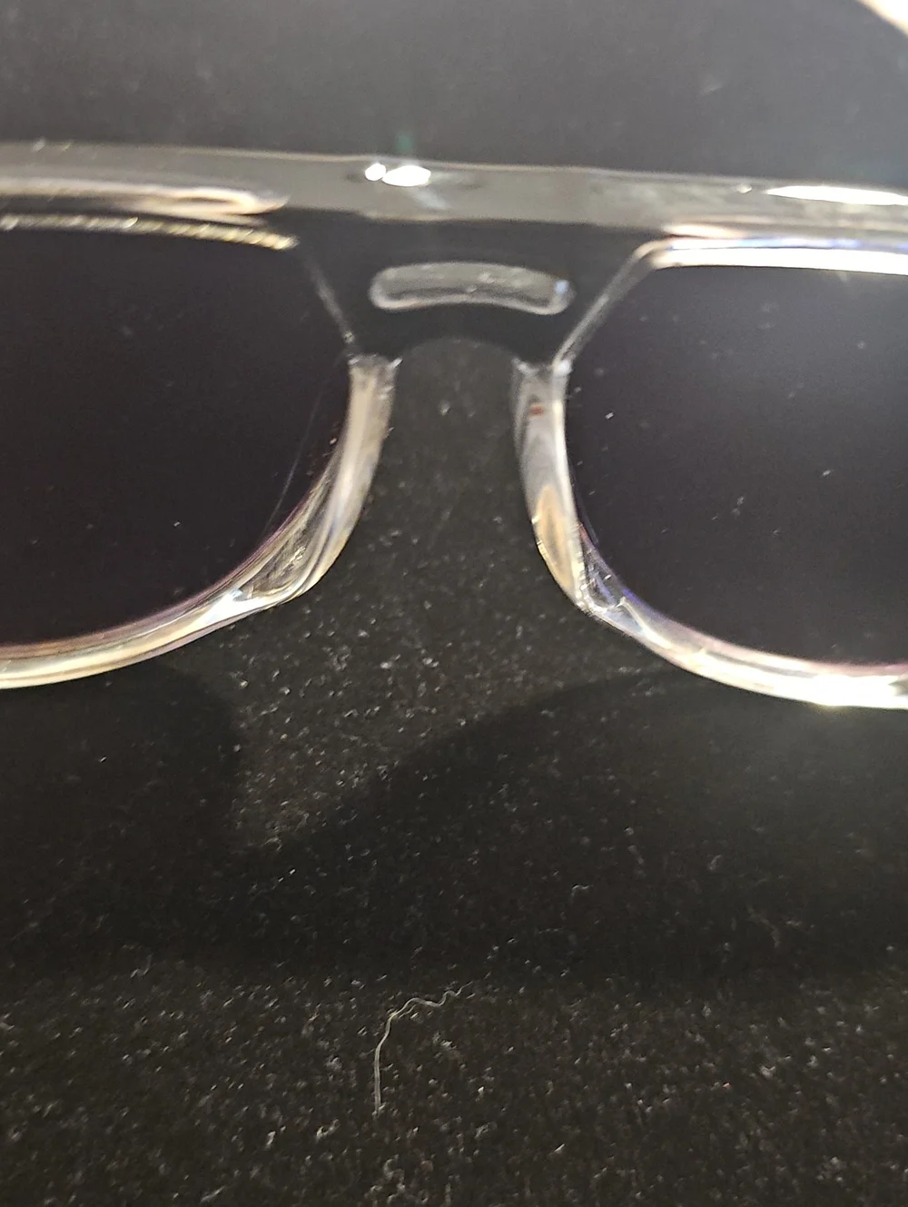 Retro Aviator Sunglasses in Black and‎ Purple. UV400 PROTECTION